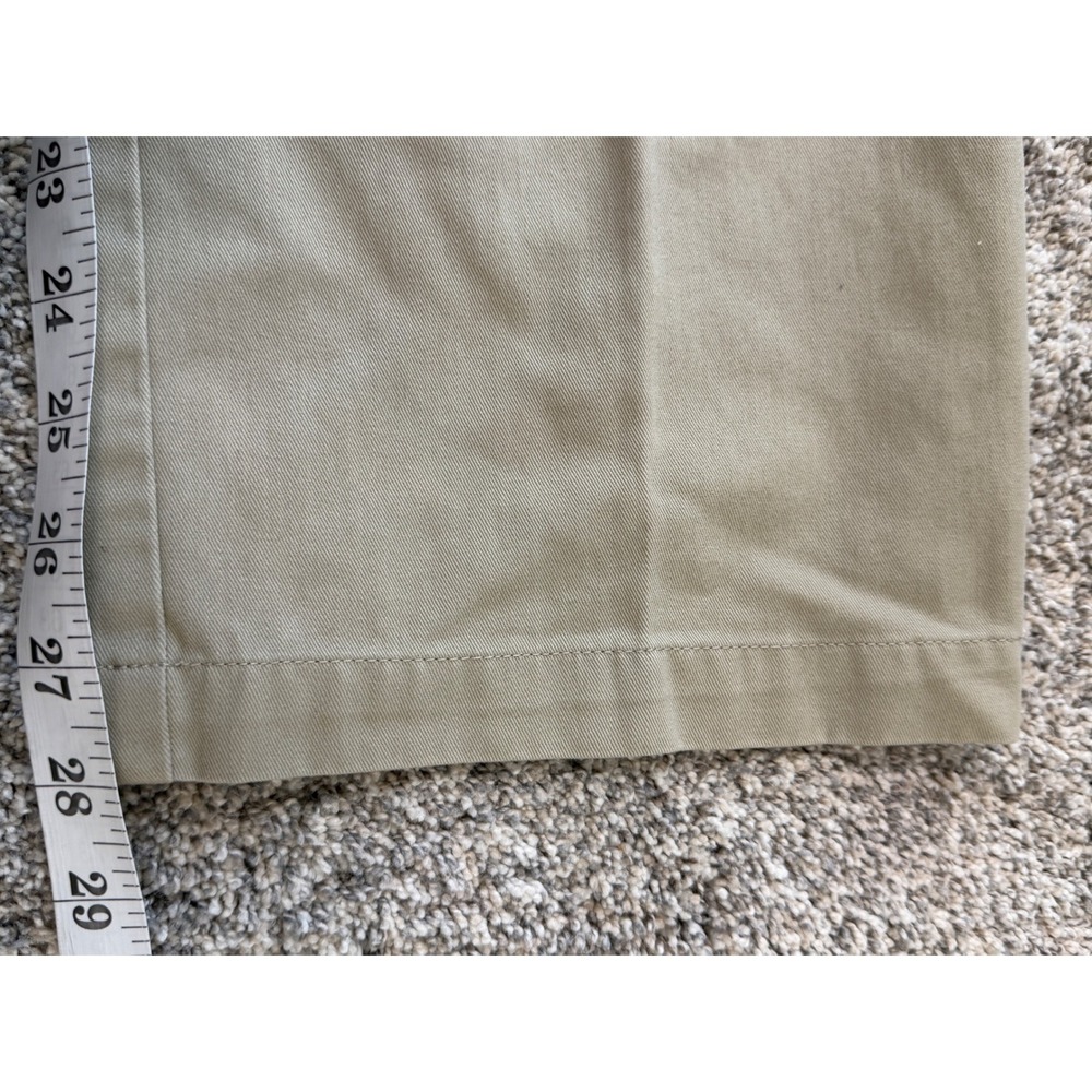 Croft & Barrow Mens Khaki Chino Pants Tan Flat Front 32x30 (Measures 32x28) - Picture 5 of 6
